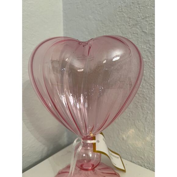 Cupcakes and Cashmere Candlestick Holder Decorative PINK HEART - Picture 4 of 6